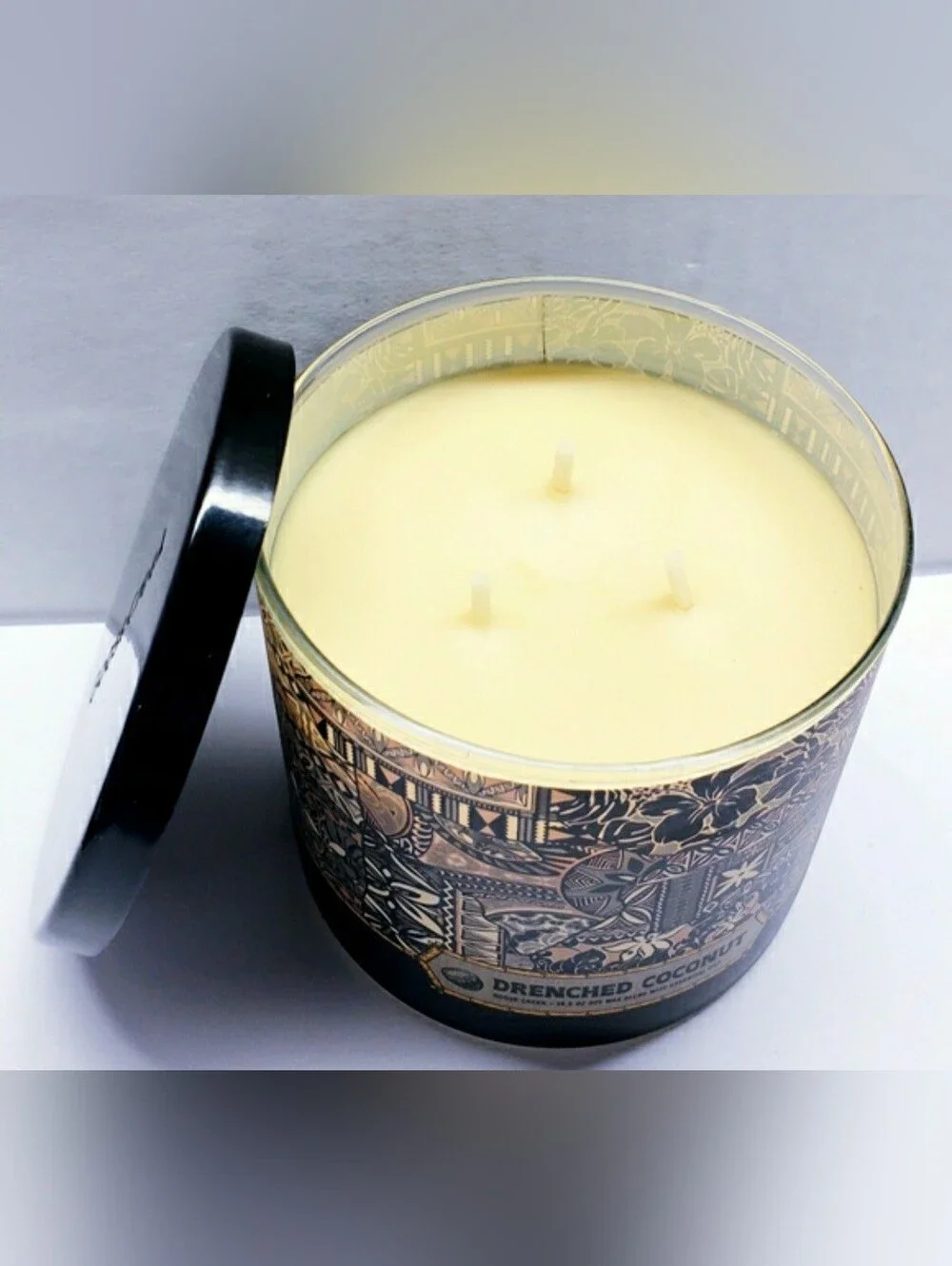 Goose Creek DRENCHED COCONUT Large 3-Wick Scented Candle, 14.5 oz